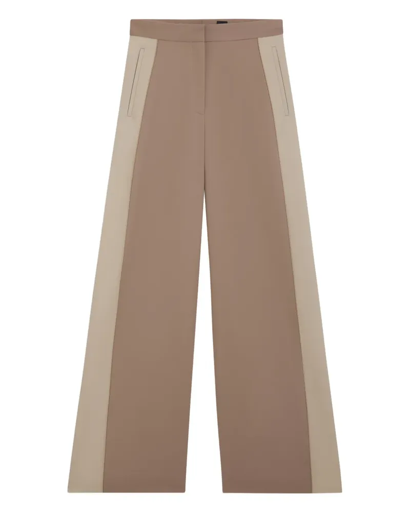 HUGO BOSS Wide-Leg-Hose mit Einsätzen - Nude Nude