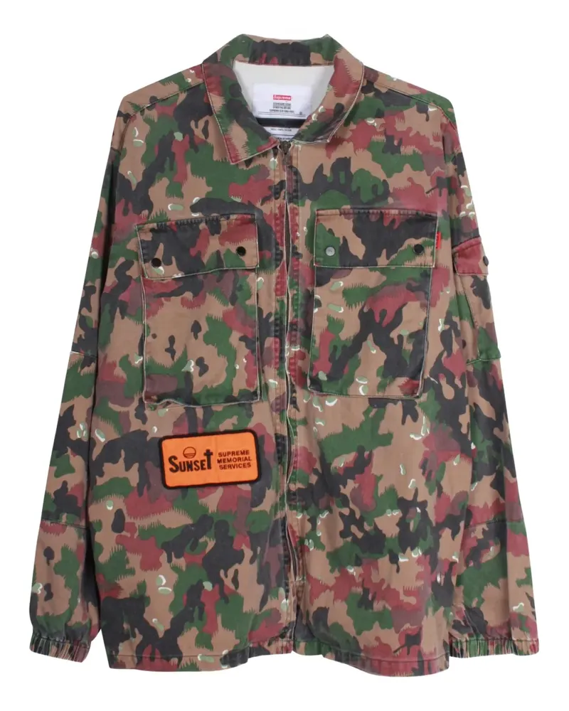 Supreme Being camoflage-print shirt jacket - Braun Braun