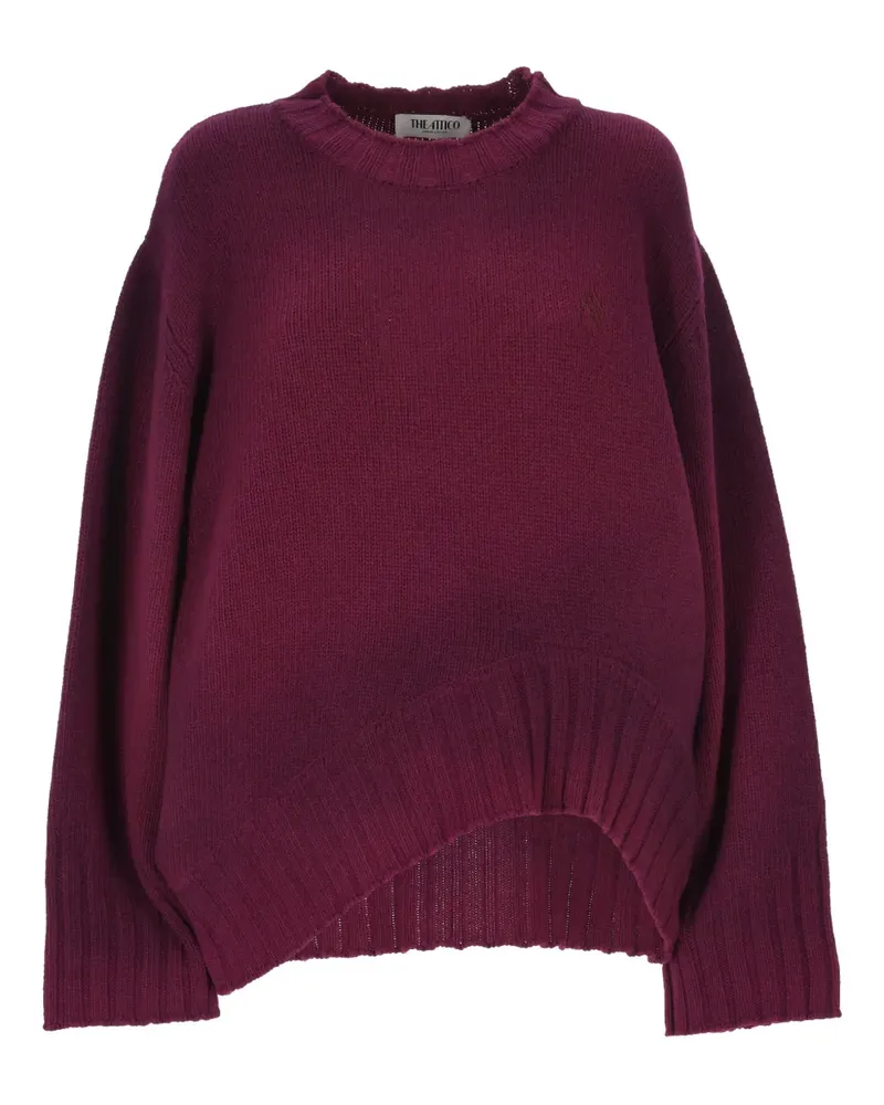 ATTICO Asymmetrischer Pullover - Rot Rot
