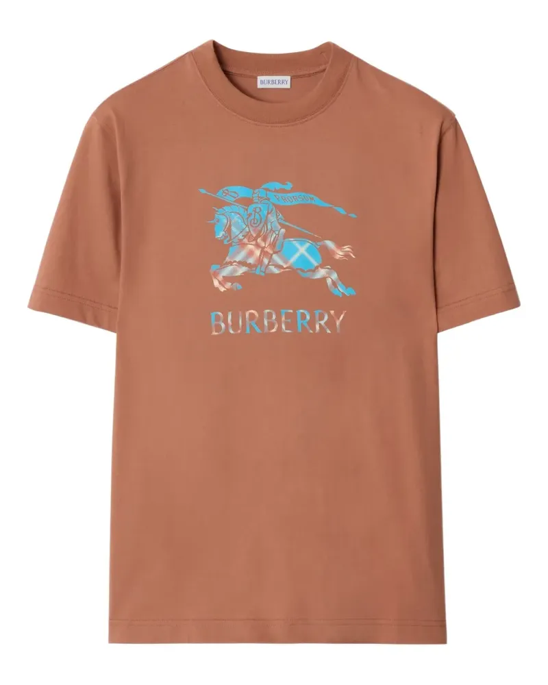 Burberry T-Shirt mit Ritteremblem - Braun Braun