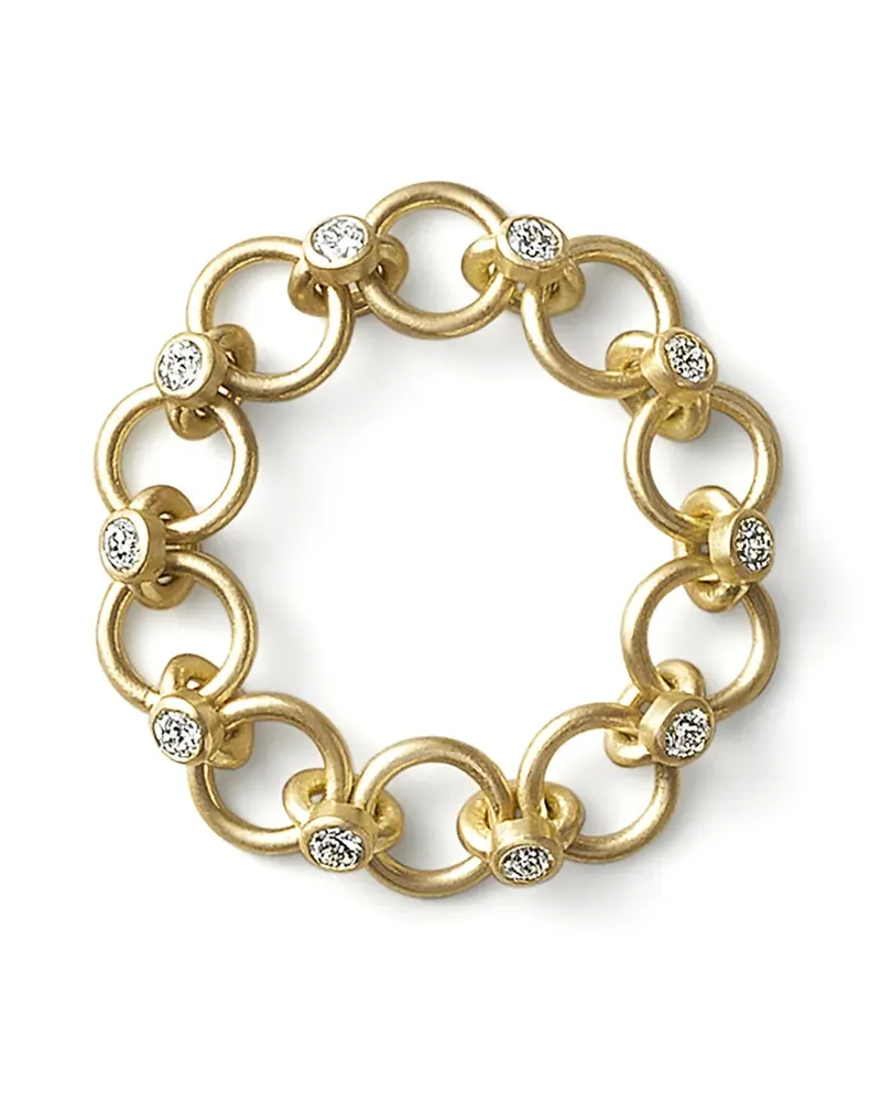 SHIHARA 18kt Gelbgoldring mit Diamanten Gold