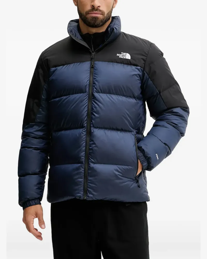 The North Face Gefütterte Jacke mit Logo-Stickerei - Blau Blau