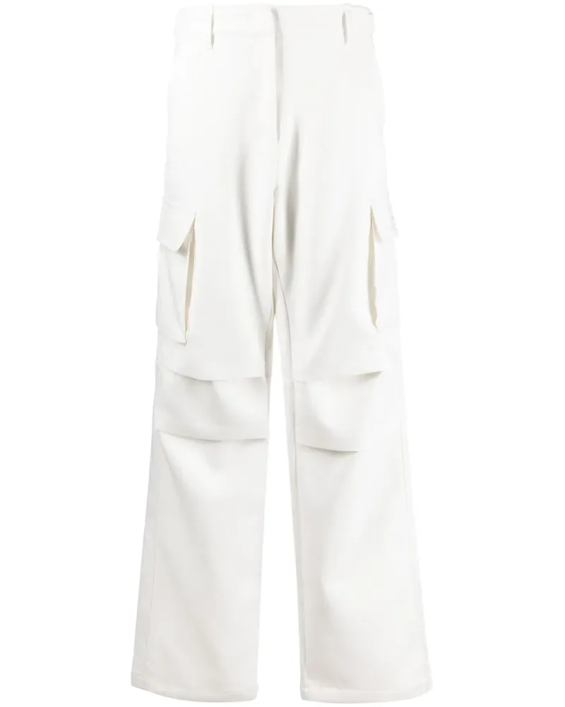 COPERNI Cargohose mit Logo-Patch - Weiß Weiß