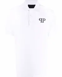 Philipp Plein Iconic Plein Poloshirt Weiß