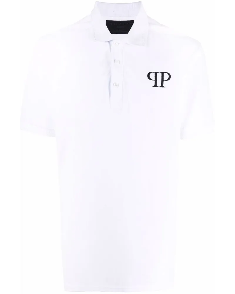 Philipp Plein Iconic Plein Poloshirt - Weiß Weiß