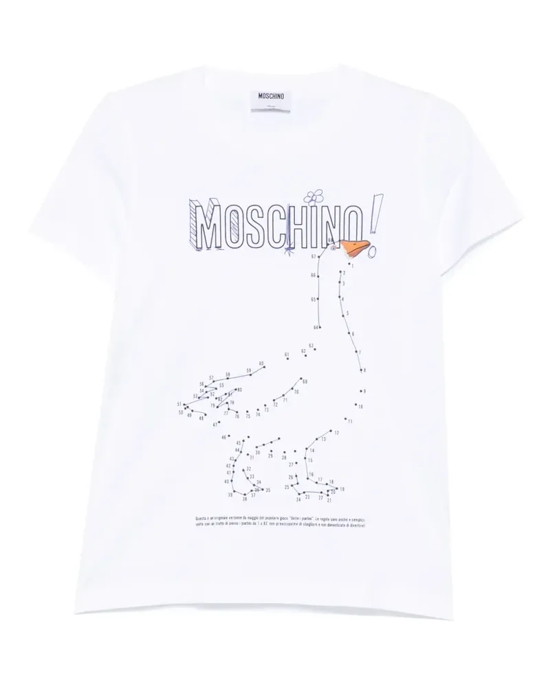Moschino short-sleeve goose-print T-shirt - Weiß Weiß