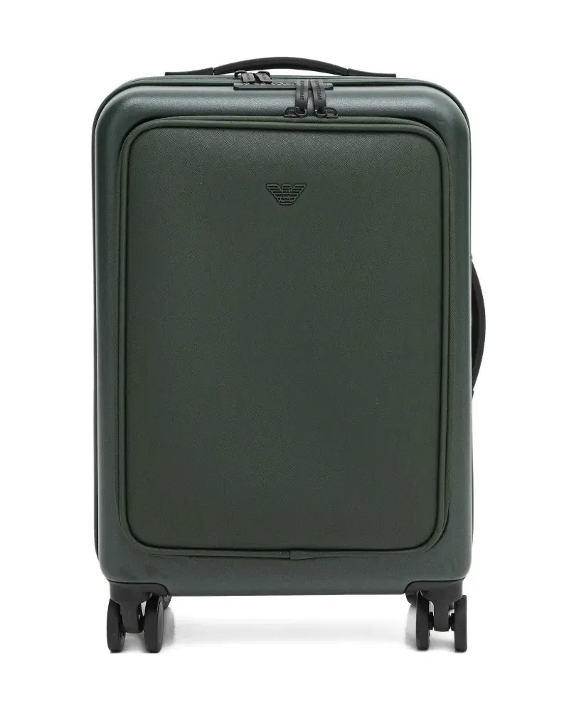 Emporio Armani logo-plaque luggage - Grün Grün