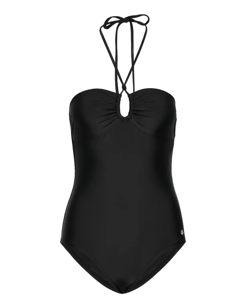 Gant Neckholder-Badeanzug mit Ring - Schwarz Schwarz