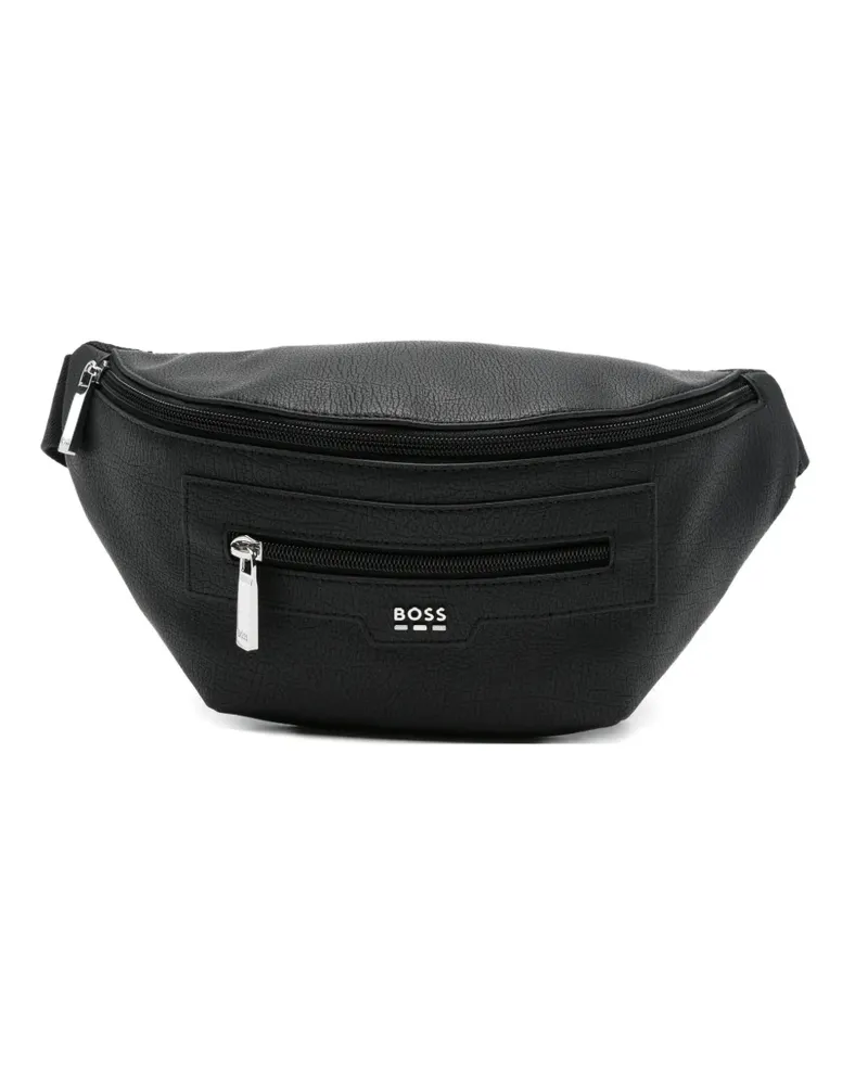 HUGO BOSS zip logo belt bag - Schwarz Schwarz