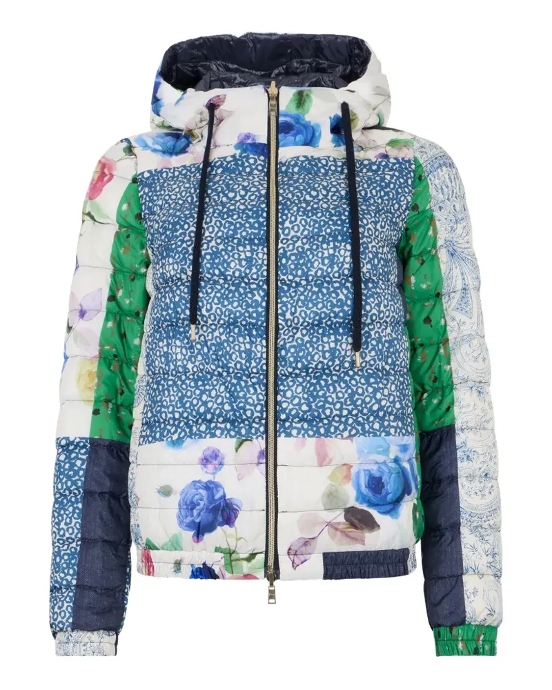 Herno patchwork puffer jacket - Blau Blau