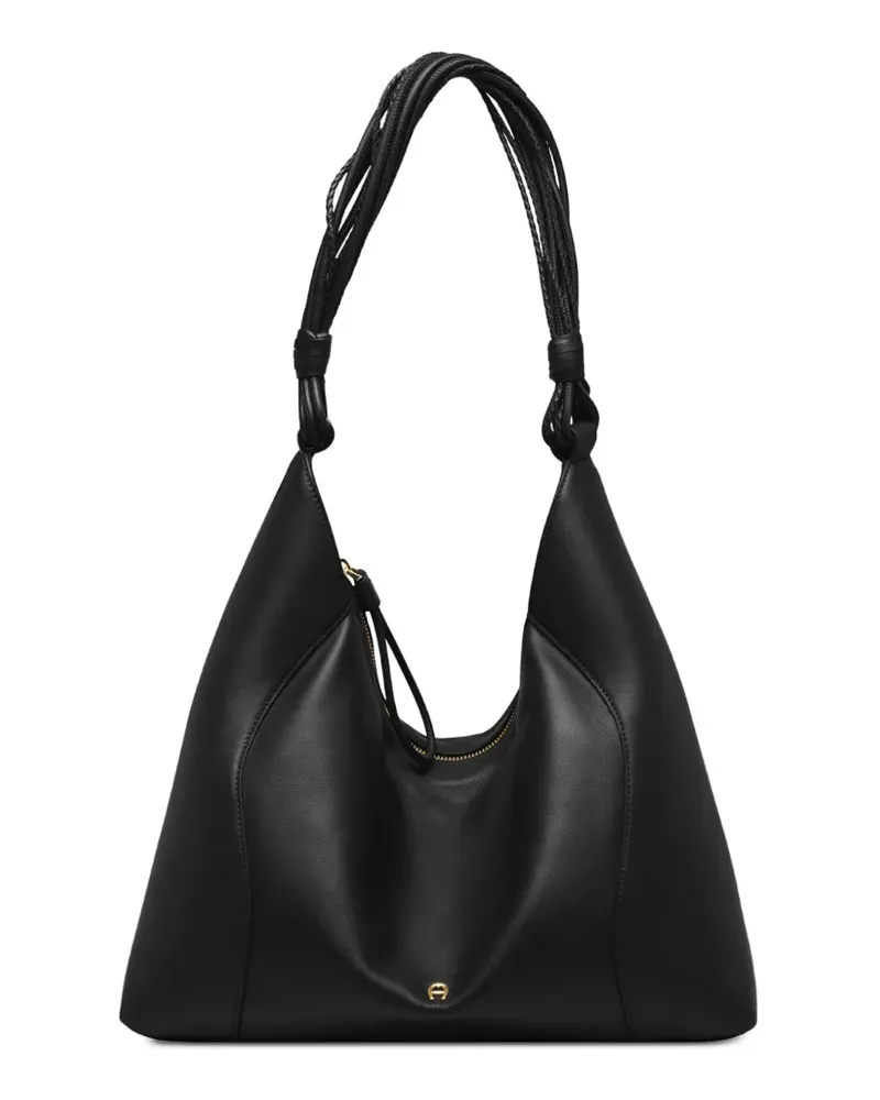 Aigner Große Giara Schultertasche - Schwarz Schwarz