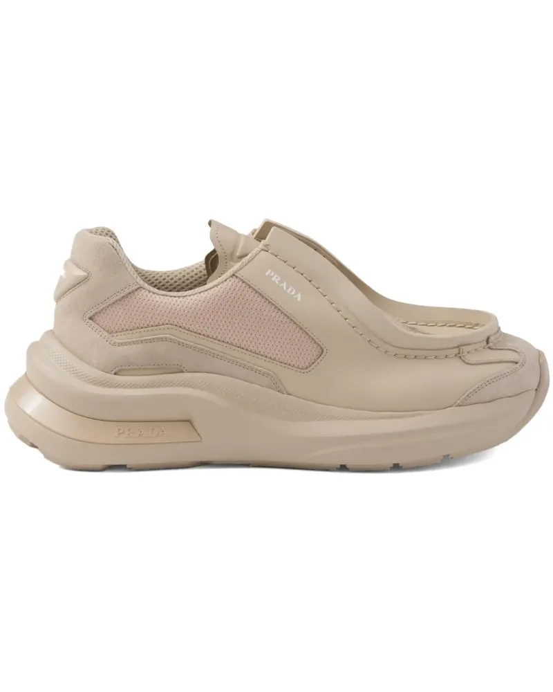 Prada Systeme Sneakers - Nude Nude
