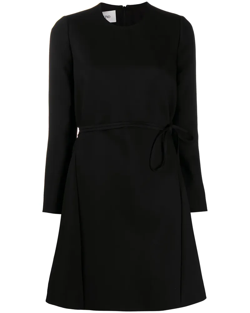 Valentino Garavani Kleid mit Gürtel - Schwarz Schwarz