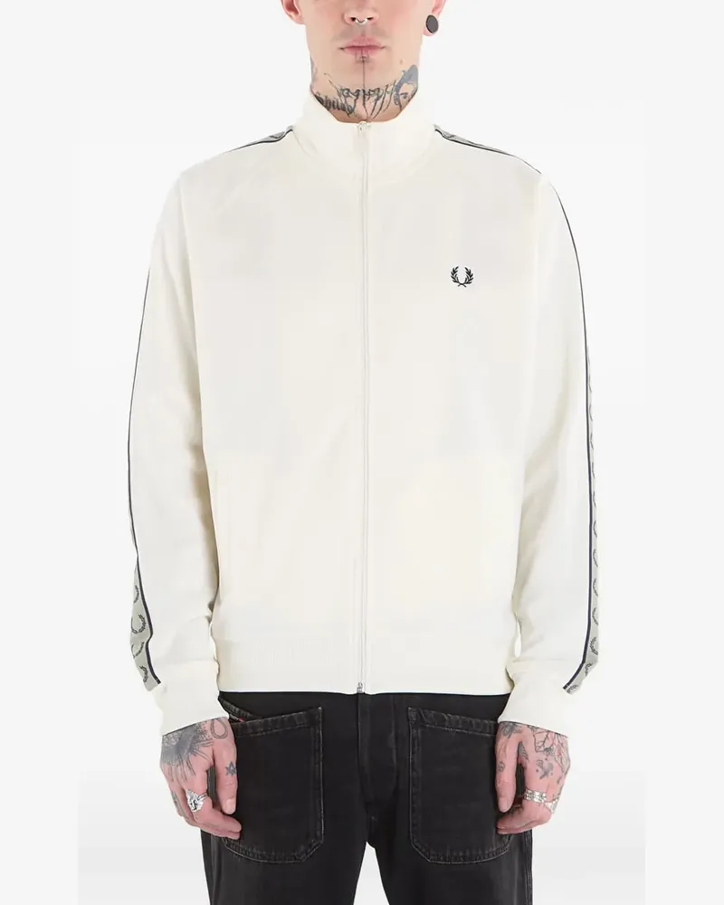 Fred Perry logo-tape track jacket - Weiß Weiß
