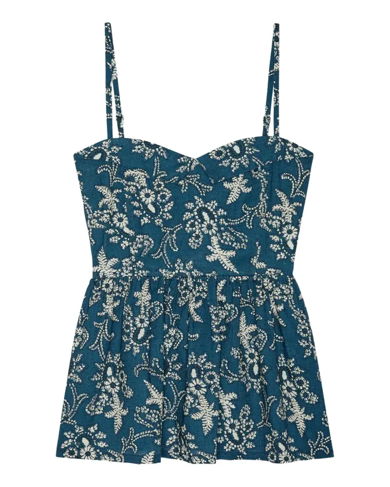 The Great The Verse peplum top - Blau Blau