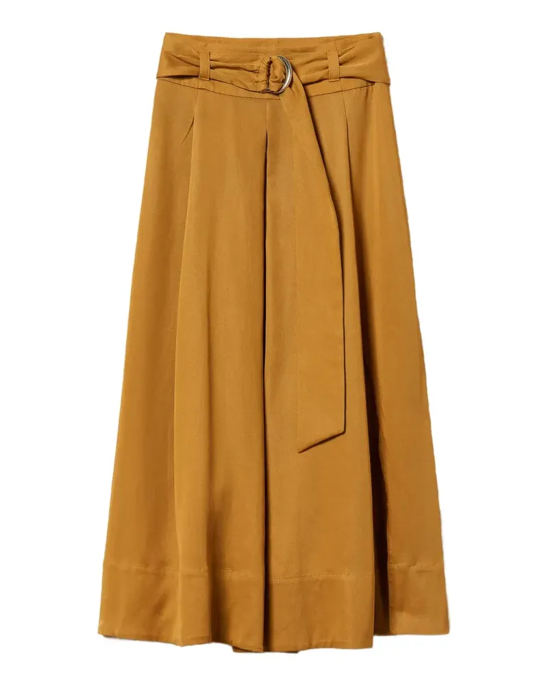 Twin-Set Midirock mit Gürtel - Braun Braun