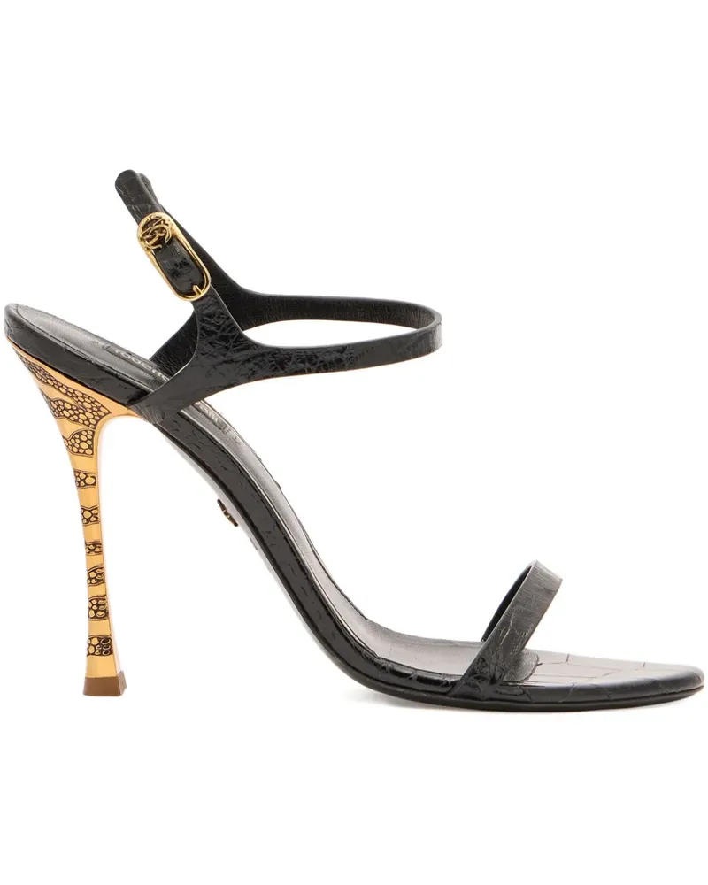 Roberto Cavalli Slingback-Sandalen mit Absatz - Schwarz Schwarz