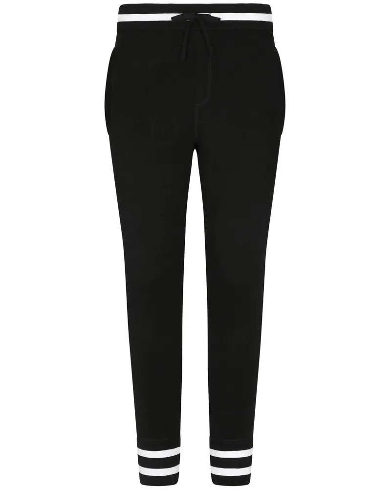 Dolce & Gabbana Bestickte Jogginghose - Schwarz Schwarz