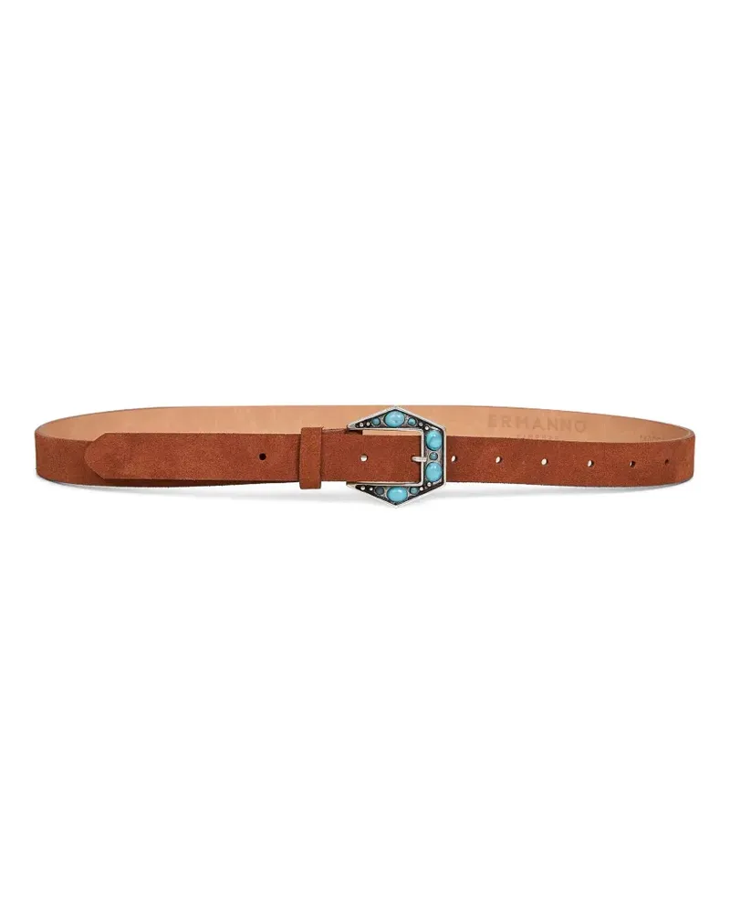Ermanno Scervino suede belt - Braun Braun