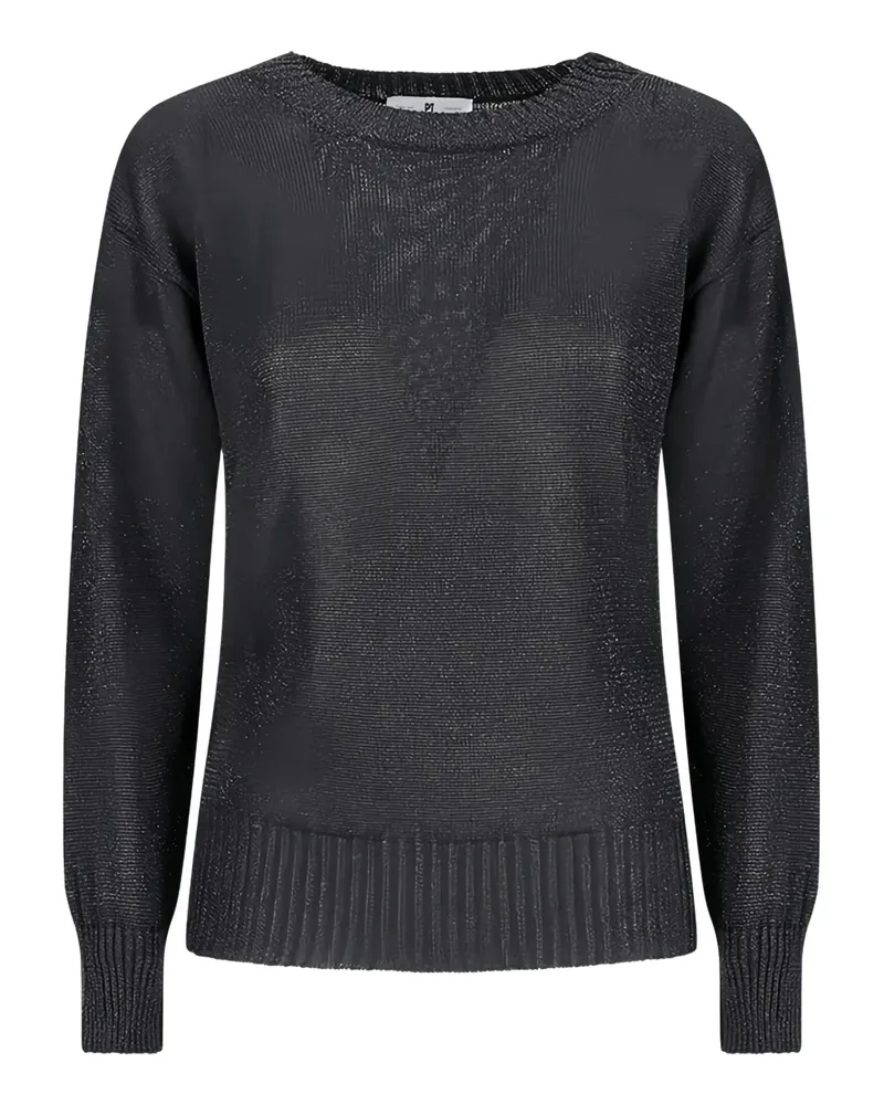PT TORINO Pullover mit rundem Ausschnitt - Schwarz Schwarz