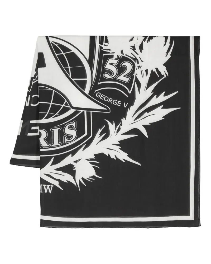 Givenchy Schal mit Logo-Print - Schwarz Schwarz