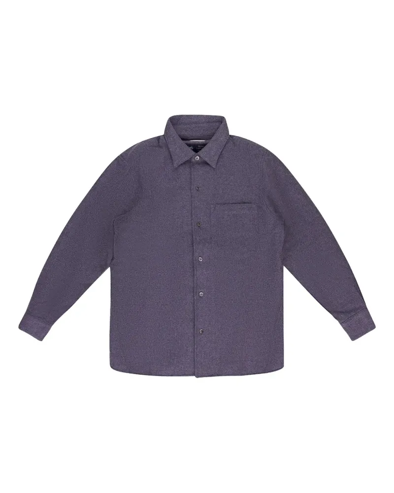 Aimé Leon Dore button-down merino wool shirt - Violett Violett
