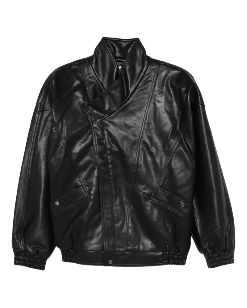The Garment Brooklyn asymmetric panelled jacket - Schwarz Schwarz