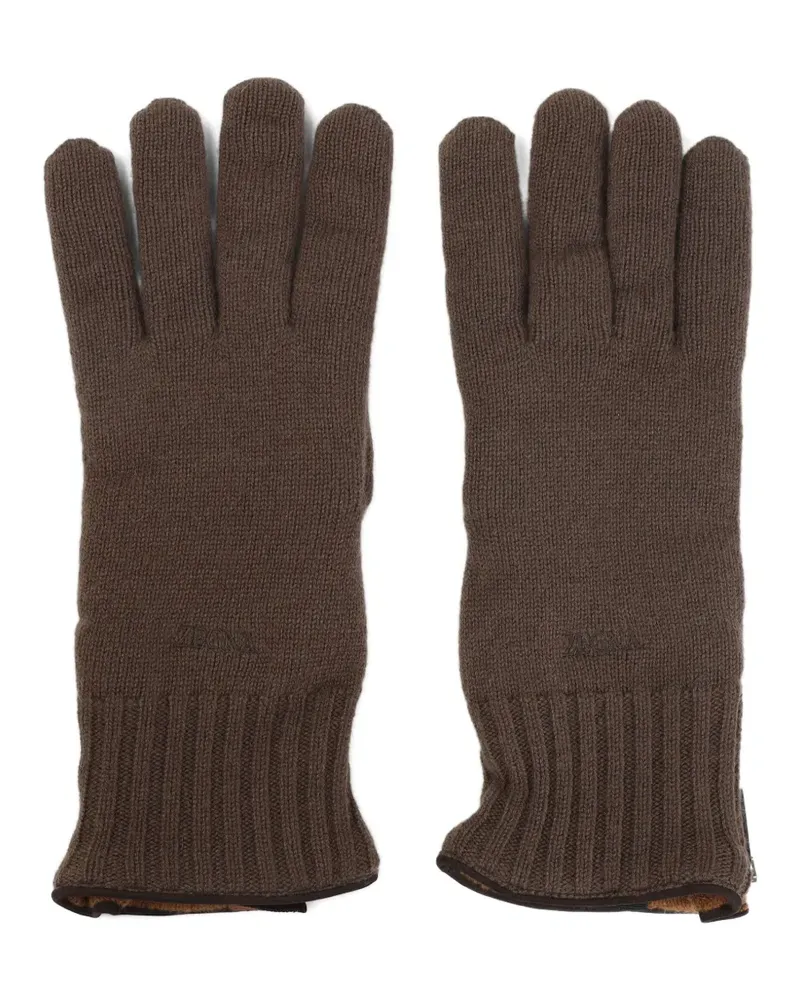 Ermenegildo Zegna Handschuhe aus Kaschmir - Braun Braun