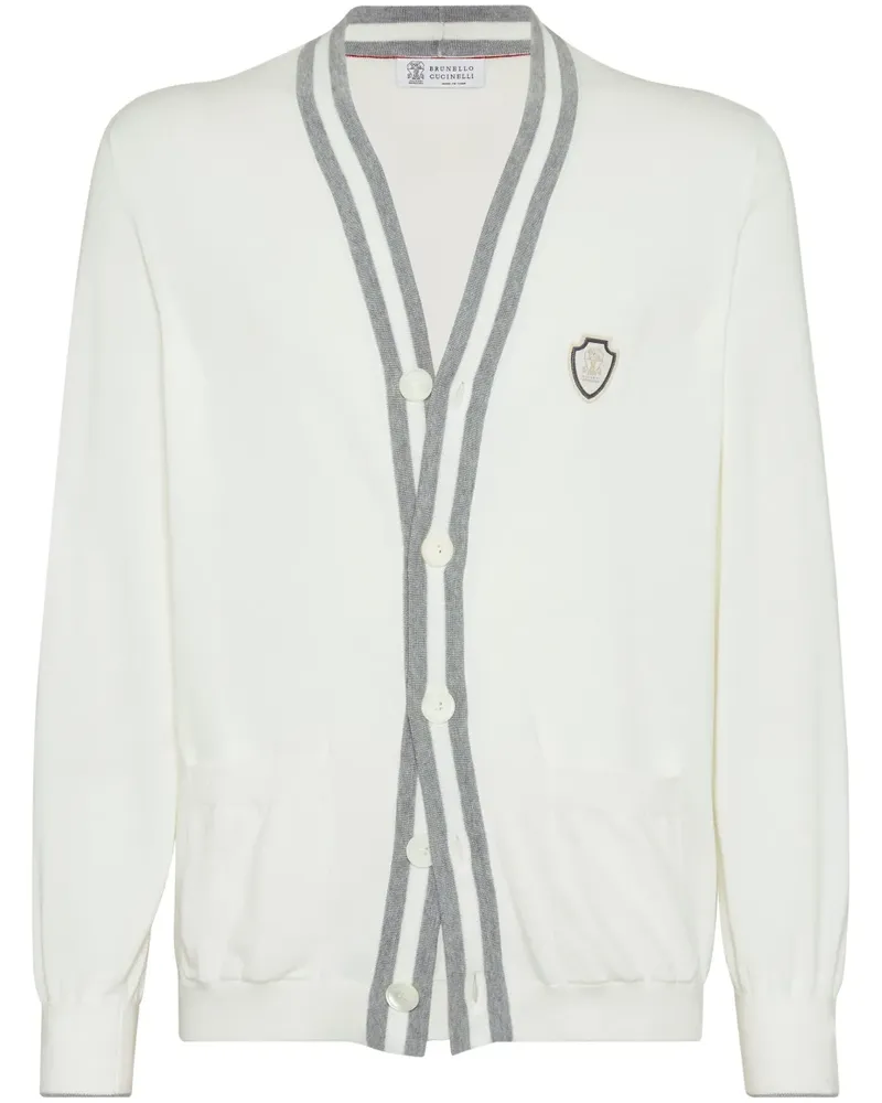 Brunello Cucinelli Cardigan aus Baumwolle - Weiß Weiß