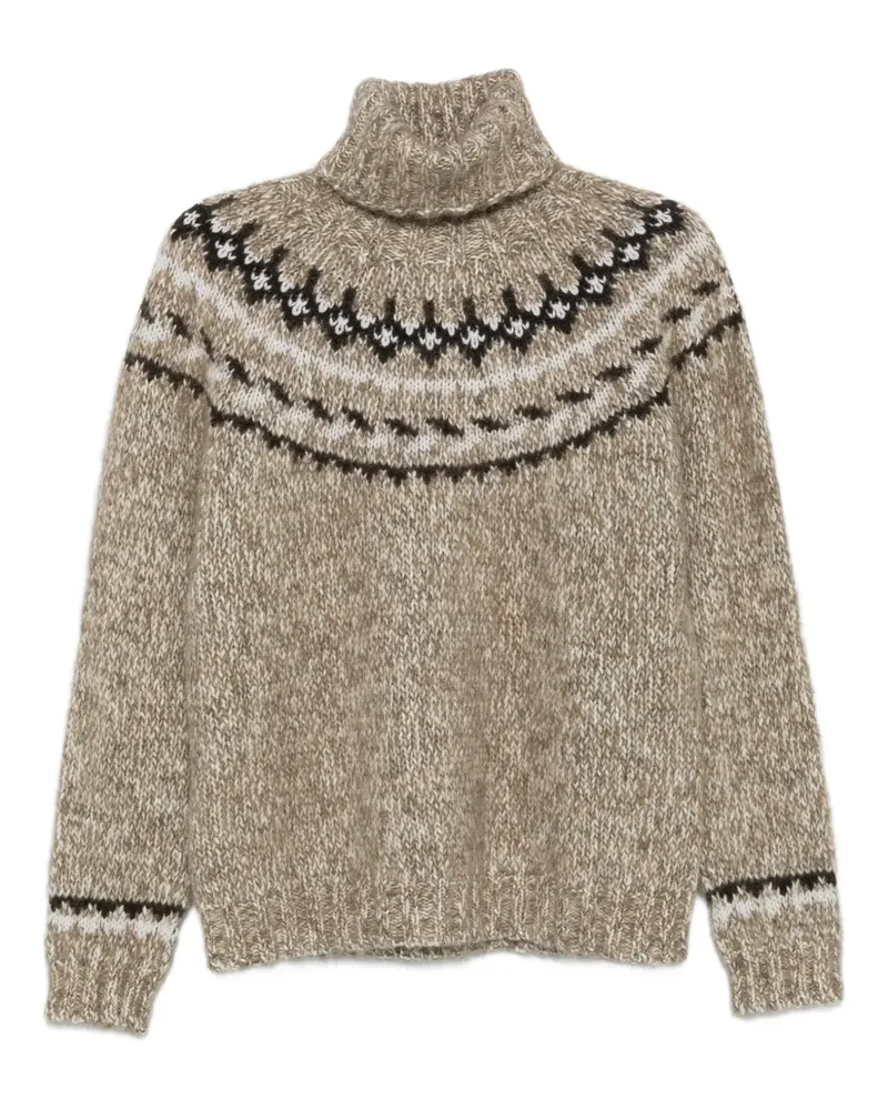 P.A.R.O.S.H. P.A.R.O H. Laila Pullover mit Stehkragen - Nude Nude