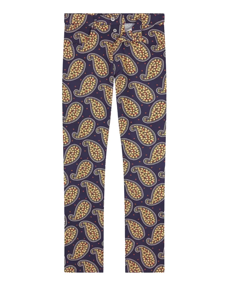 FURSAC Jeans mit Paisley-Print - Blau Blau