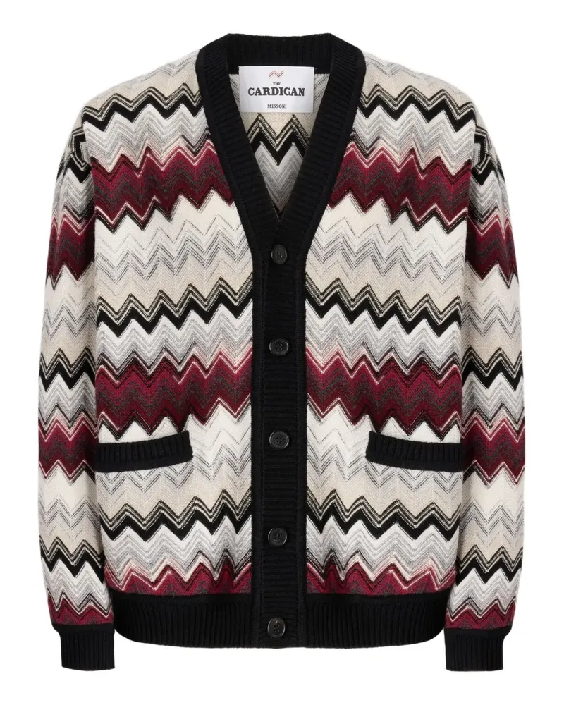 Missoni Cardigan mit Zickzackmuster - Weiß Weiß