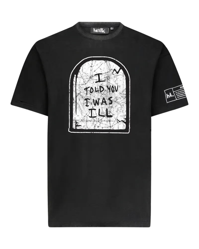 Haculla T-Shirt mit grafischem Print - Schwarz Schwarz