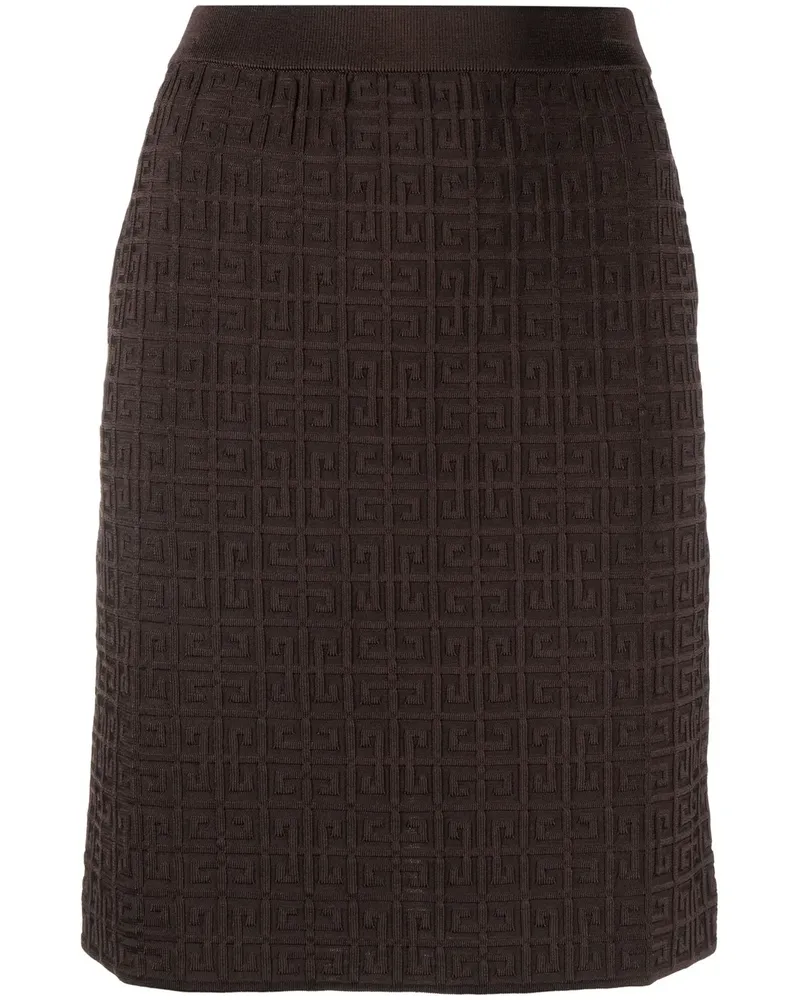 Givenchy Minirock mit 4G-Motiv - Braun Braun