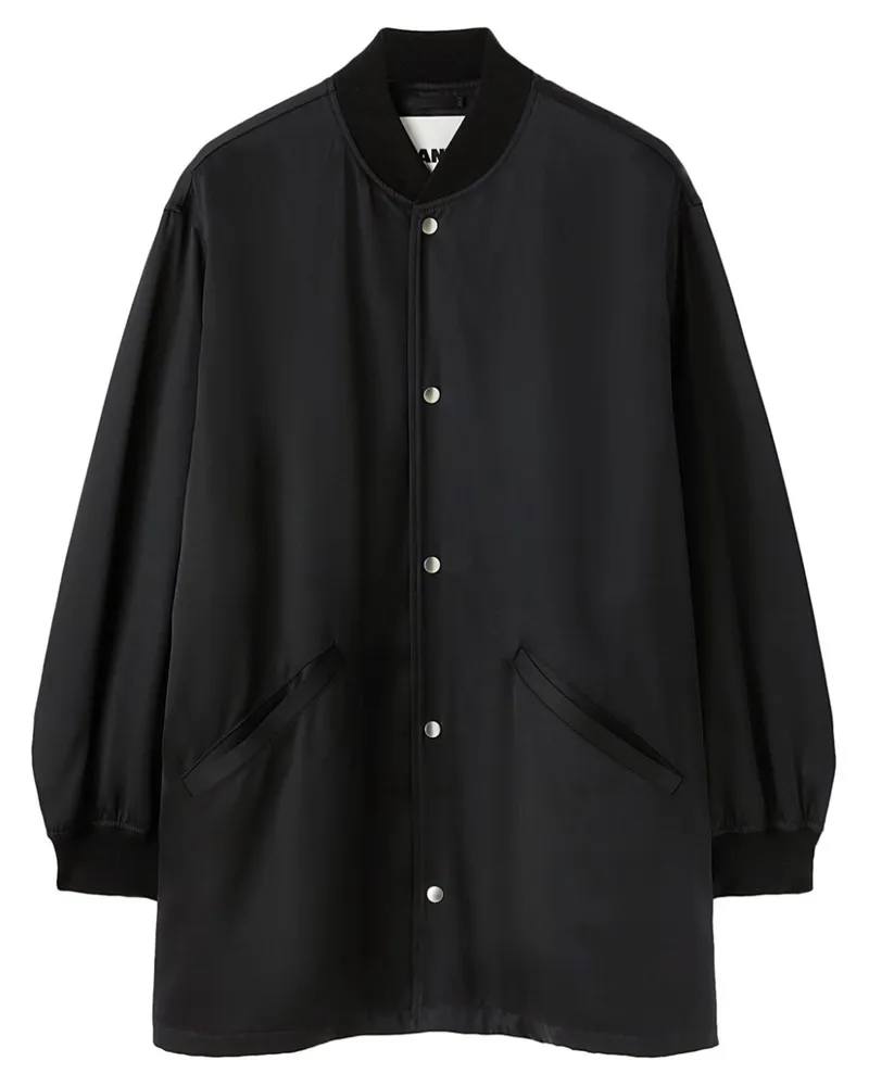 Jil Sander Langärmelige Bomberjacke - Schwarz Schwarz