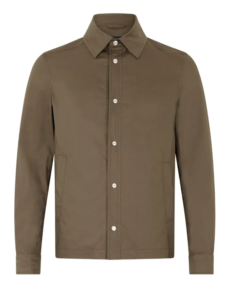 Herno button-front shirt jacket - Braun Braun