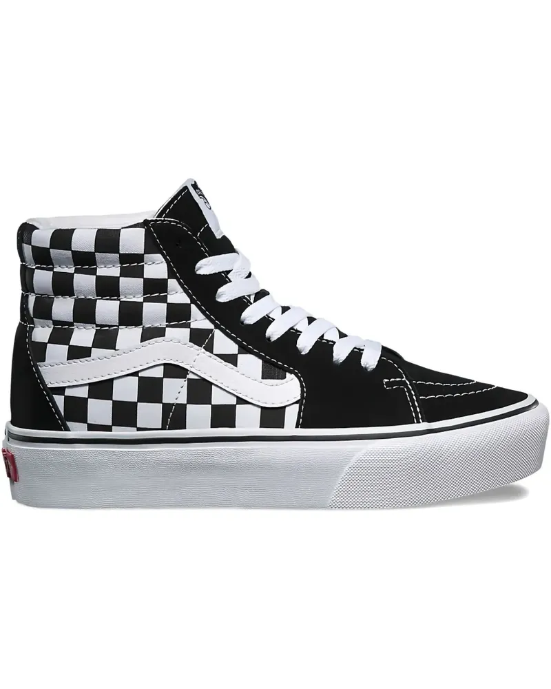 Vans Sk8 Hi Platform 2.0 "Checkerboard/True White" Sneakers - Schwarz Schwarz