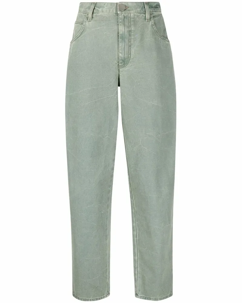 Alberta Ferretti Tapered-Jeans mit hohem Bund - Grün Grün