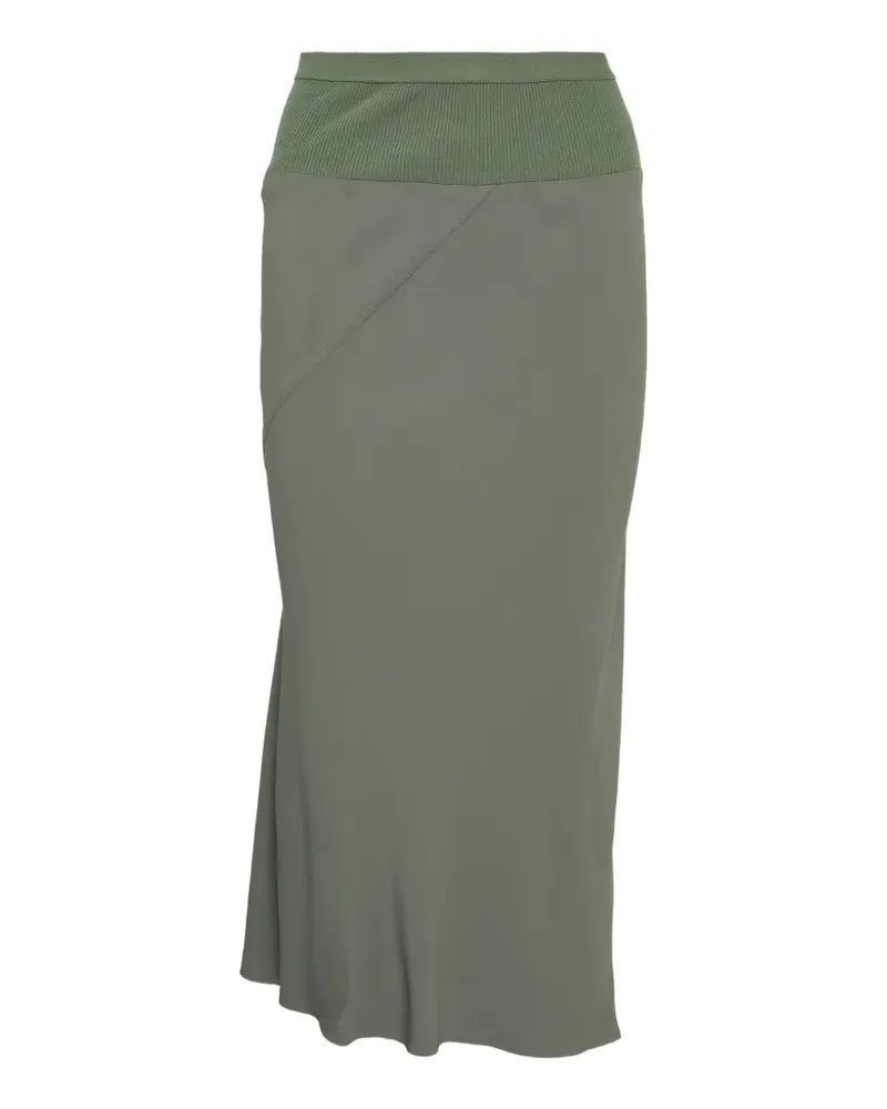 Rick Owens Midirock mit geripptem Bund - Grau Grau