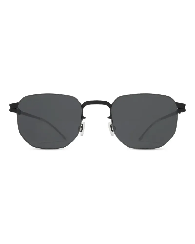 Mykita Sonnenbrille mit geometrischem Gestell - Schwarz Schwarz