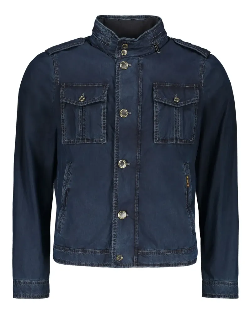 MOORER Quinto Jeansjacke - Blau Blau