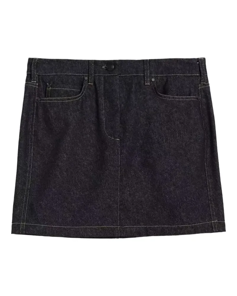 Max Mara Minirock aus Denim mit Knöpfen - Blau Blau