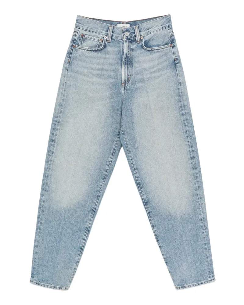 AGOLDE faded pressed-crease jeans - Blau Blau