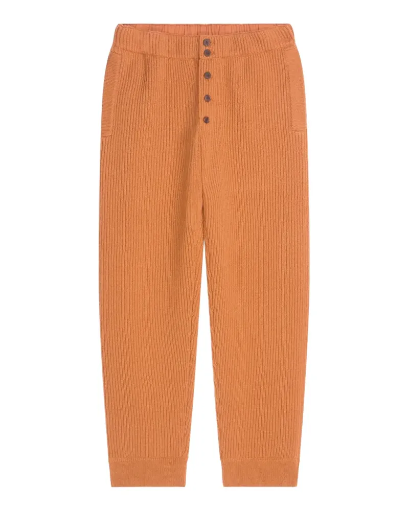 Dries van Noten Hose aus Wolle - Orange Orange