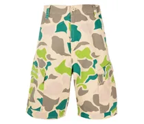Cargo-Shorts mit Camouflage-Print