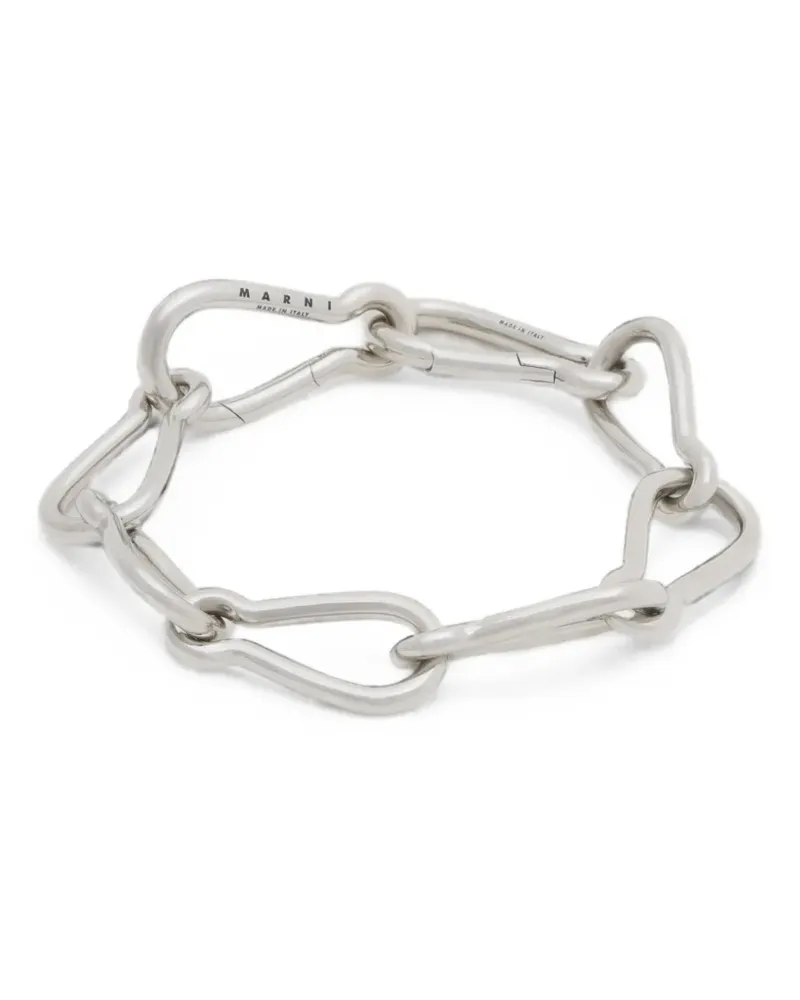 Marni Kettenarmband mit Karabiner - Silber Silber