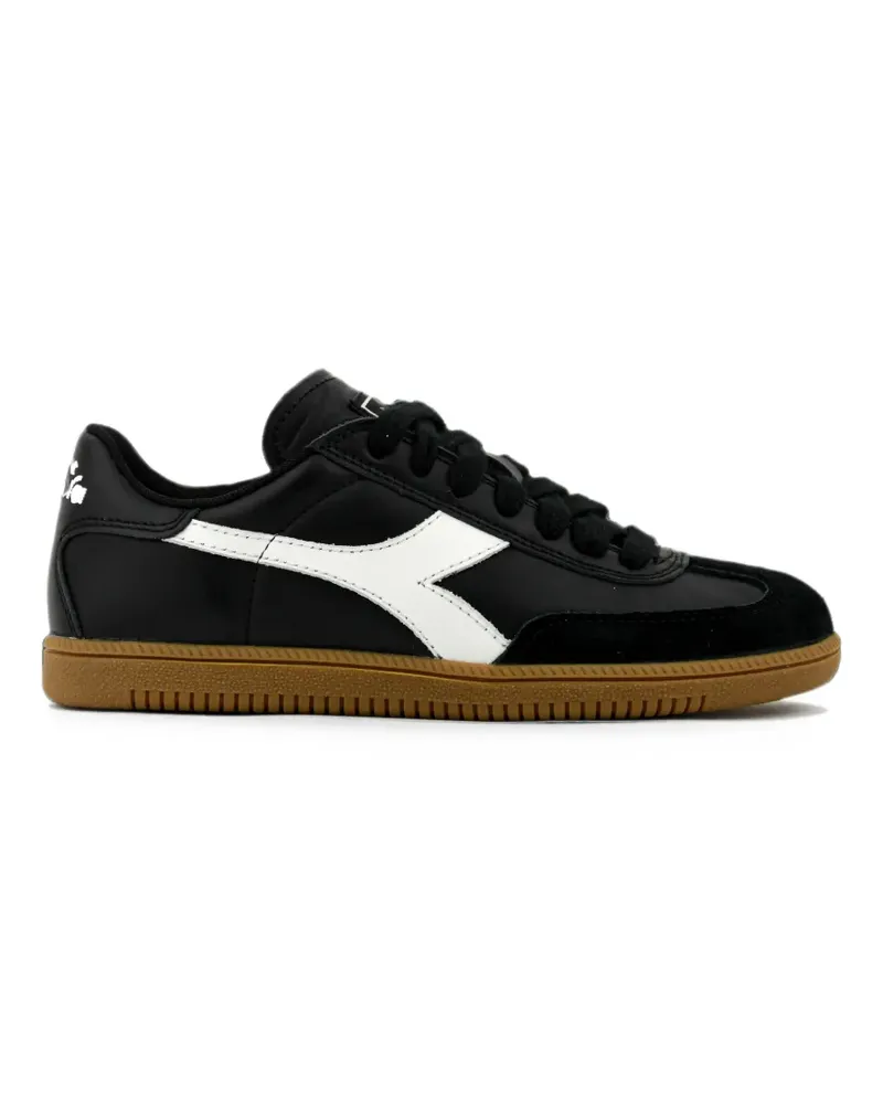 Diadora Sneakers mit Einsätzen - Schwarz Schwarz