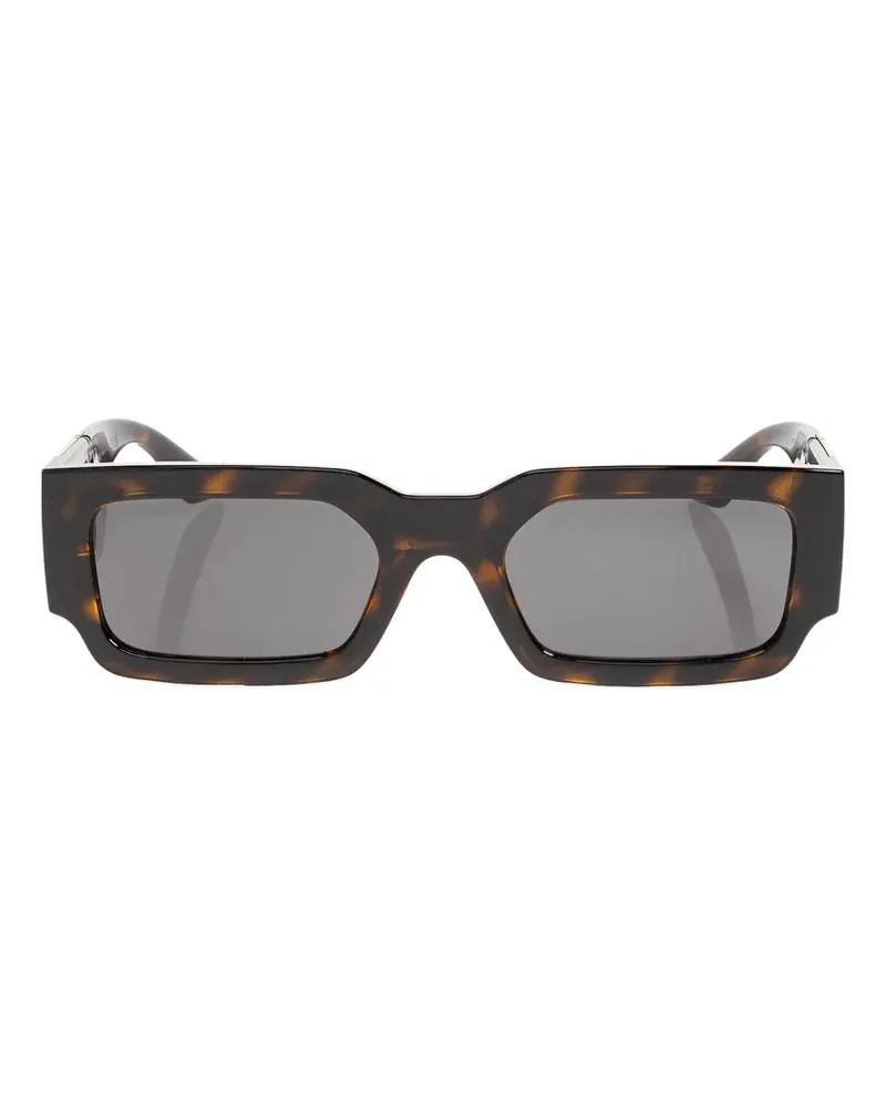 Versace Greca rectangle-frame sunglasses - Braun Braun