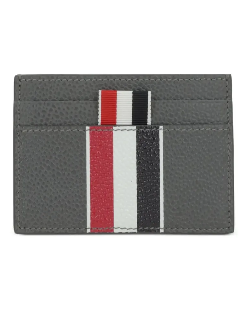Thom Browne Kartenetui mit Streifendetail - Grau Grau