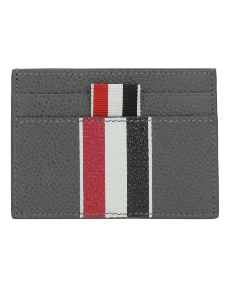 Thom Browne stripe-detail card holder - Grau Grau